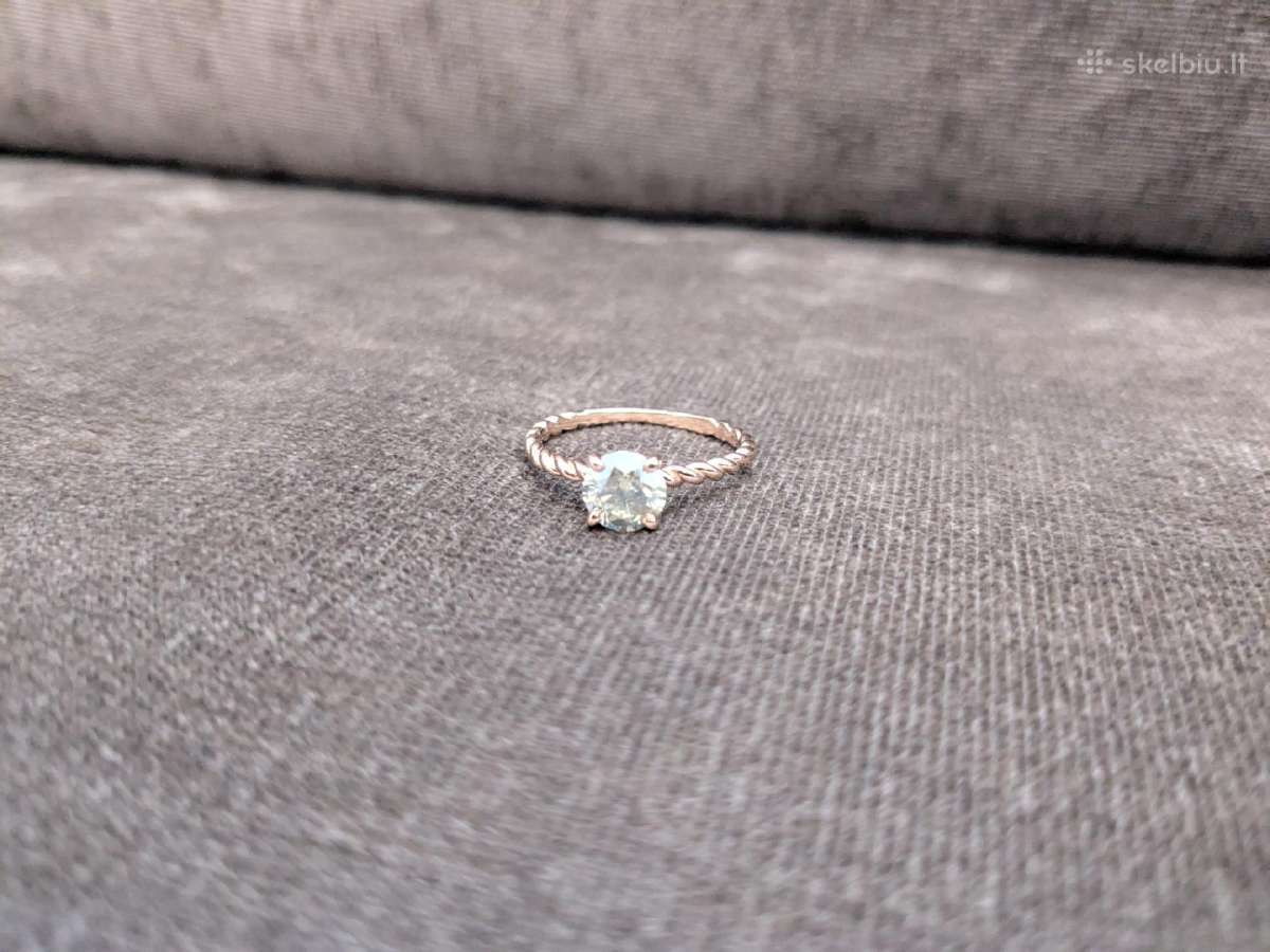 Natūralaus deimanto žiedas – 1,02 ct, Igi - nuotraukos Nr. 3