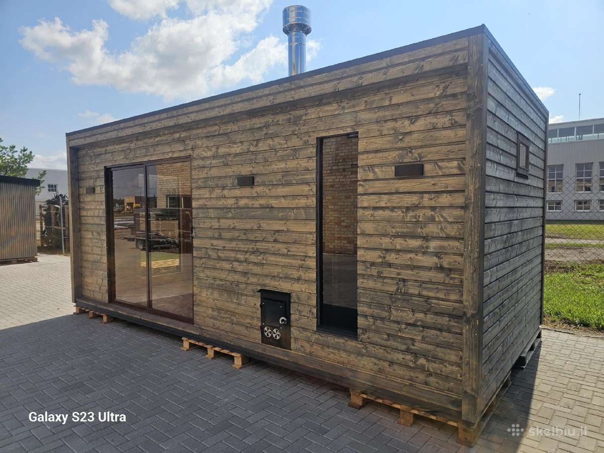 Karkasinė pirtys garinės spa pirtis lauko - nuotraukos Nr. 2