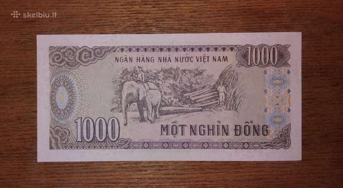 Vietnamo 1000 dong banknotas - nuotraukos Nr. 2
