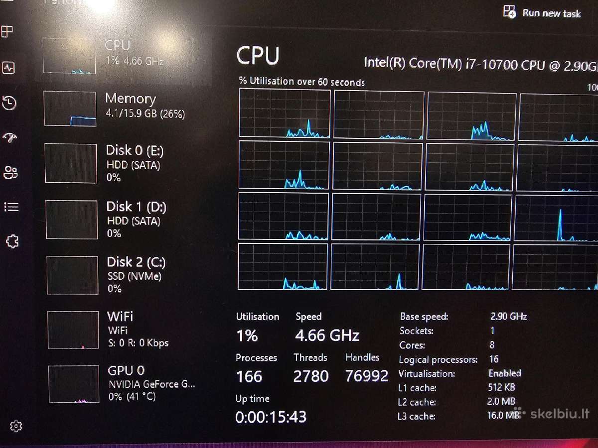 Msi Mag Infinite 10si i7-10700 Gtx1660 Super 6gb - nuotraukos Nr. 7