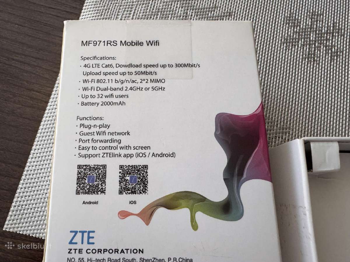 Zte Mf971rs 4G Lte modemas, kaip naujas - nuotraukos Nr. 3