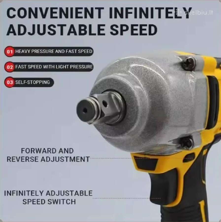 Dewalt Dcf892 20v Smūginis Suktuvas 1/2" - nuotraukos Nr. 5