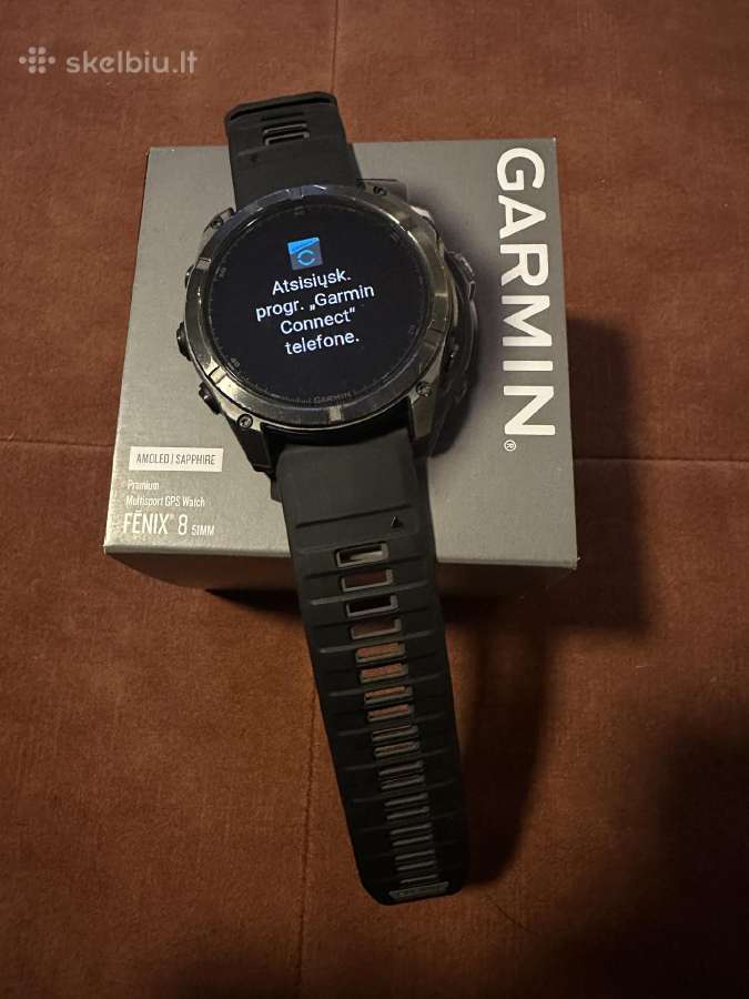 Garmin Fenix 8 51mm Sapphire Amoled Titanium - nuotraukos Nr. 3