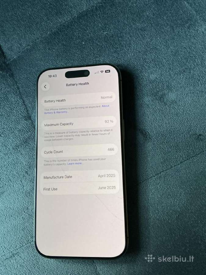 iPhone 16 Pro 256 GB - nuotraukos Nr. 4