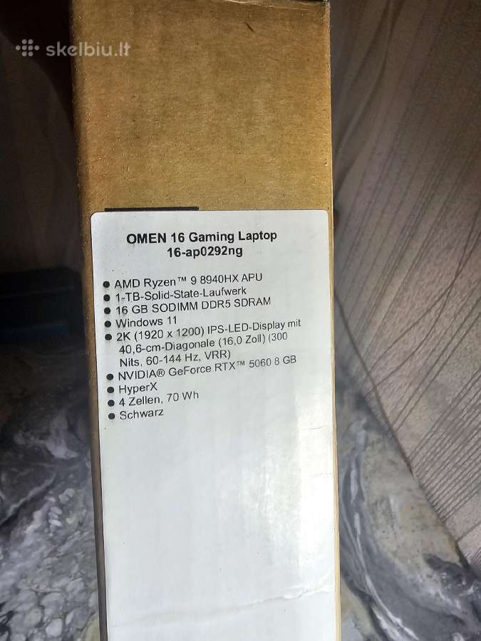 Hp omen 16 ap0292ng - nuotraukos Nr. 7