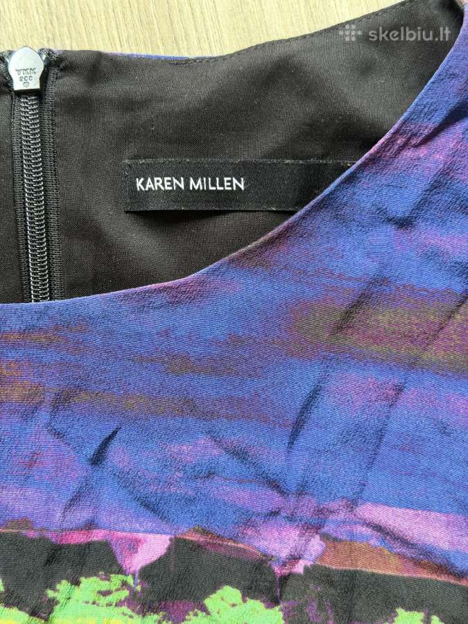 Karen Millen 100% silk shift dress, XS - nuotraukos Nr. 2