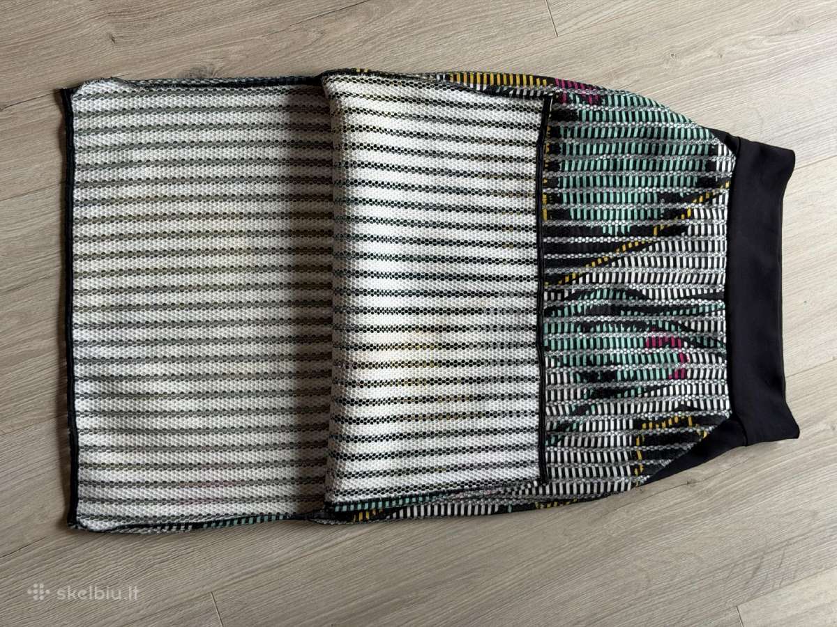 Pinko printed pencil skirt, black waistband, XS - nuotraukos Nr. 2