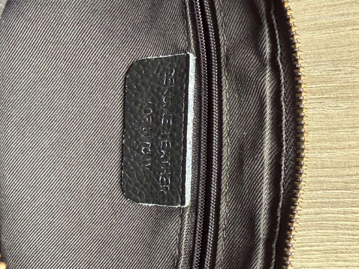 Black genuine leather shoulder/crossbody bag - nuotraukos Nr. 5