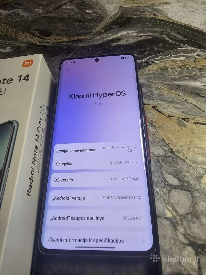 Redmi note 14 pro plus 12/512gb - nuotraukos Nr. 2