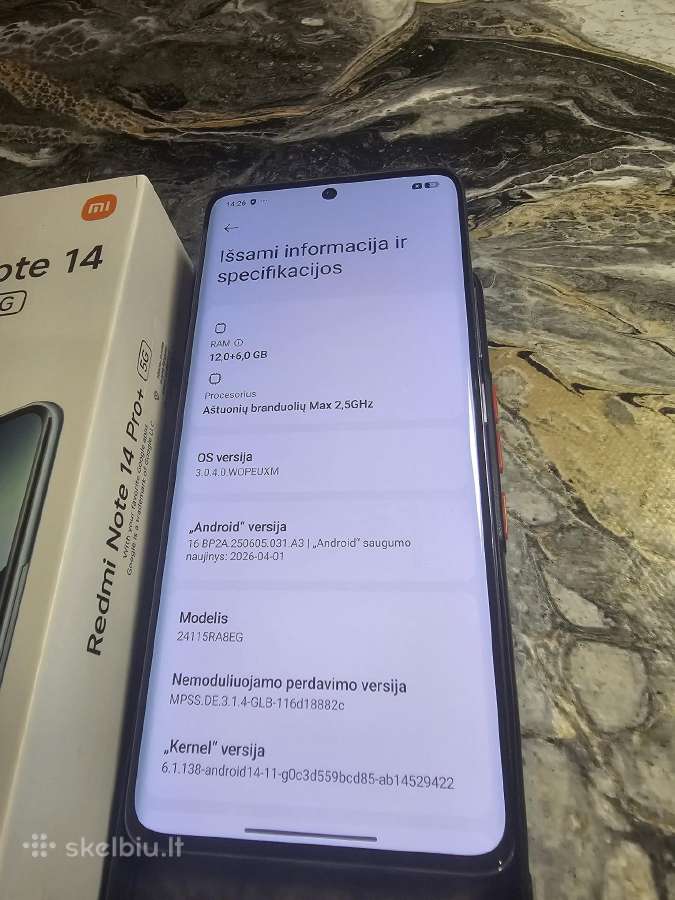 Redmi note 14 pro plus 12/512gb - nuotraukos Nr. 3