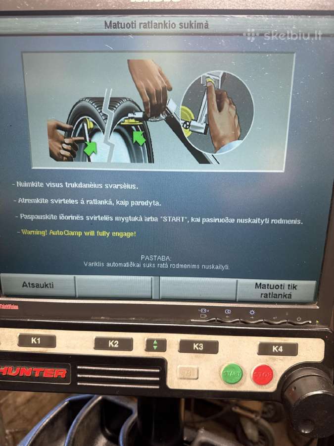 Hunter Gsp9700 Roadforce naud balansavimo stakles - nuotraukos Nr. 7