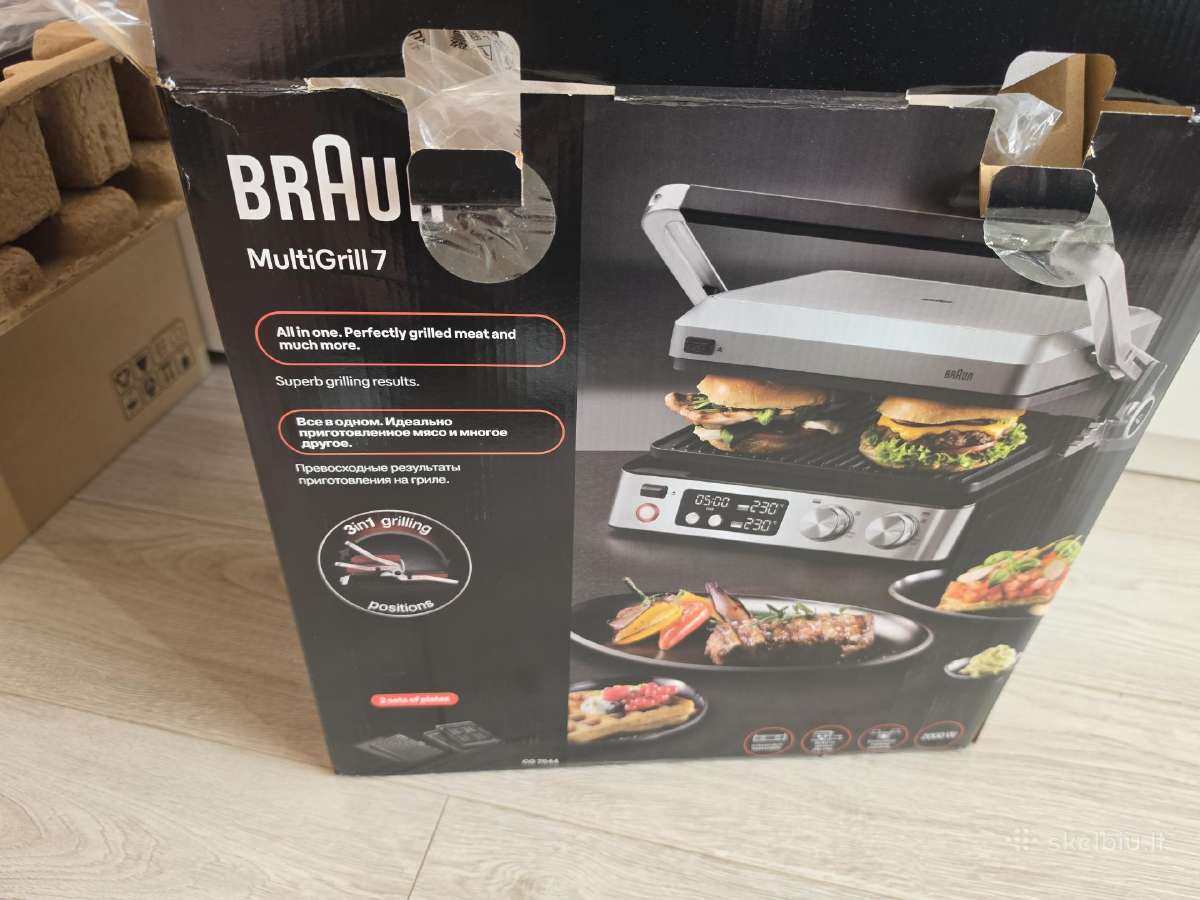 Braun Multigrill 7 elektrinis grilius naujas - nuotraukos Nr. 7