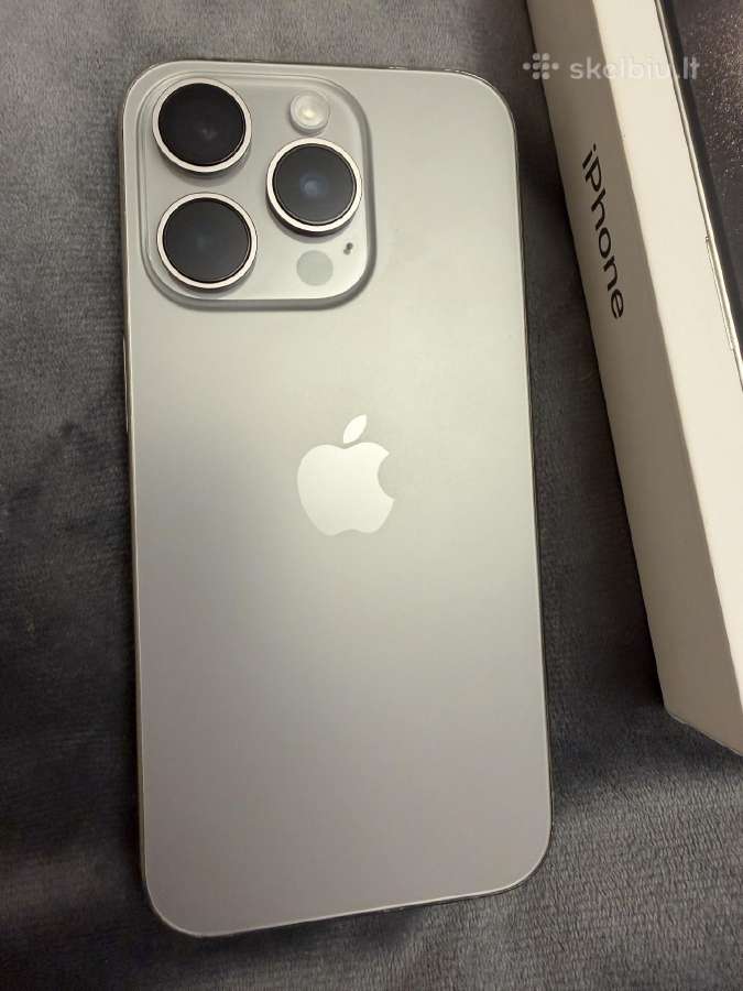 Parduodu geros būklės iPhone 15 pro tel 256gb - nuotraukos Nr. 2