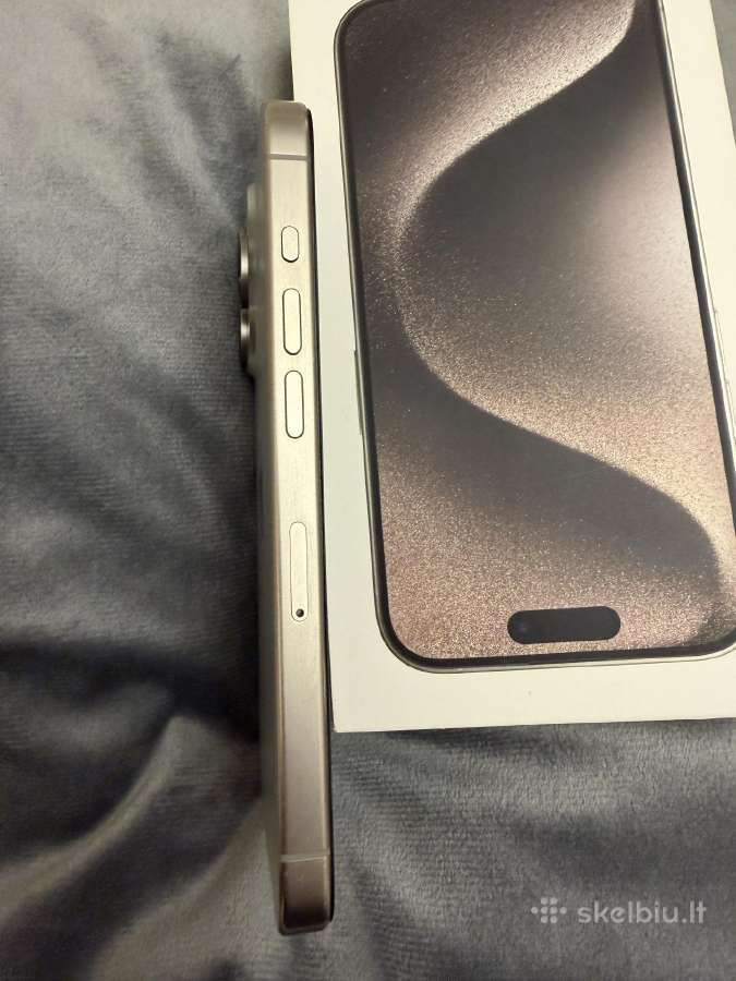 Parduodu geros būklės iPhone 15 pro tel 256gb - nuotraukos Nr. 3