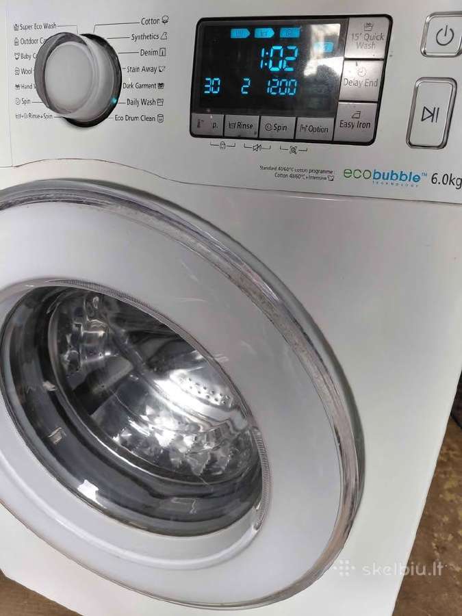 Skalbimo mašina Samsung (super siaura, tik 43cm!). - nuotraukos Nr. 5