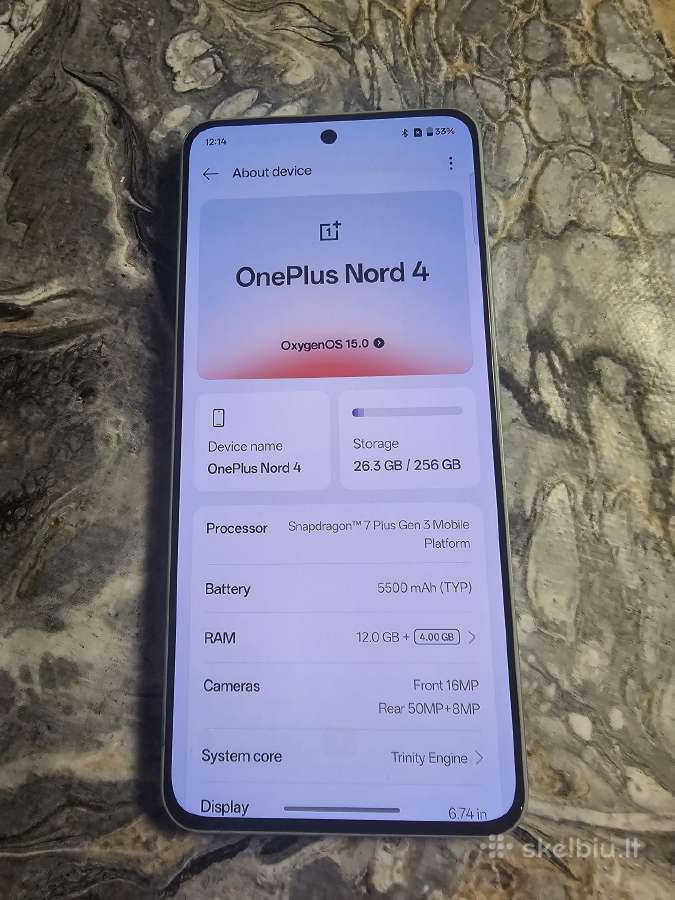 Oneplus nord 4 12/256gb - nuotraukos Nr. 3