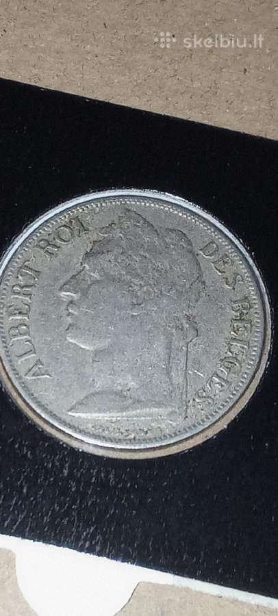 Belgijos Kongas 1 frankas 1924 - nuotraukos Nr. 2