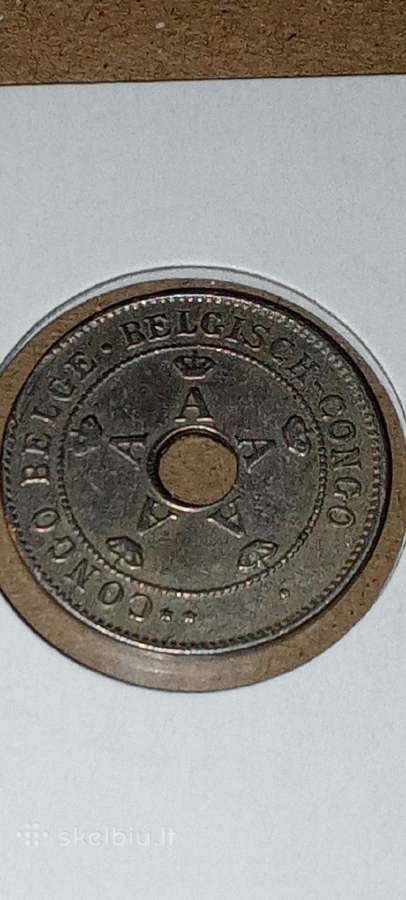 Belgijos Kongas 10 santimų 1911 - nuotraukos Nr. 2
