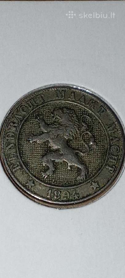Belgija 5 santimai 1894 - nuotraukos Nr. 2