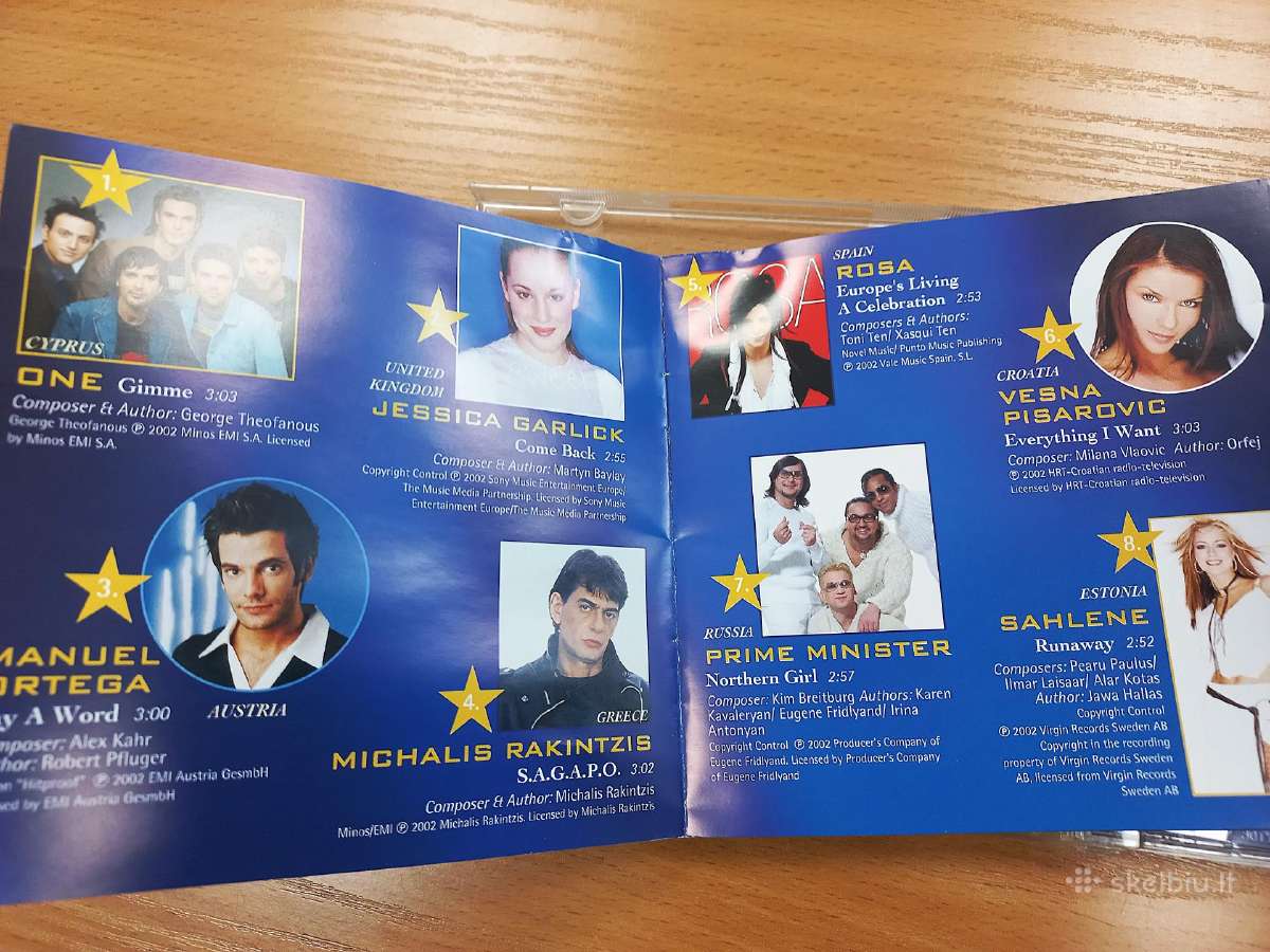 CD - Eurovision Song Contest Estonia 2002 - nuotraukos Nr. 3
