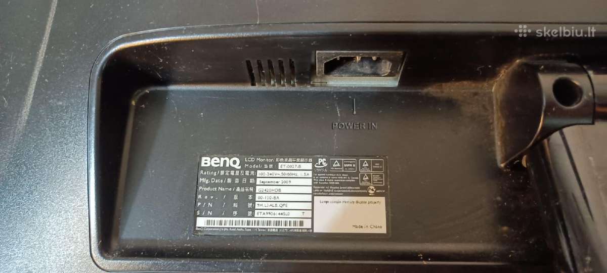 Benq G2420hdb 24 Full HD monitorius - nuotraukos Nr. 2