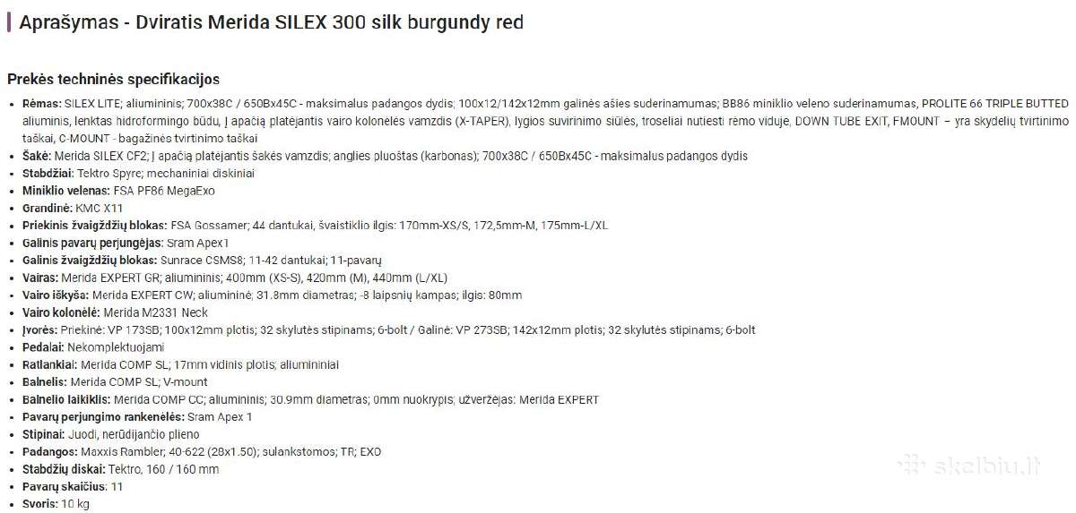 Merida Silex 300 XL - nuotraukos Nr. 6
