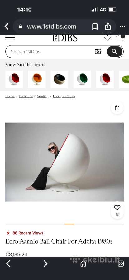 Fotelis-rutulys „Ball Chair“ - nuotraukos Nr. 11