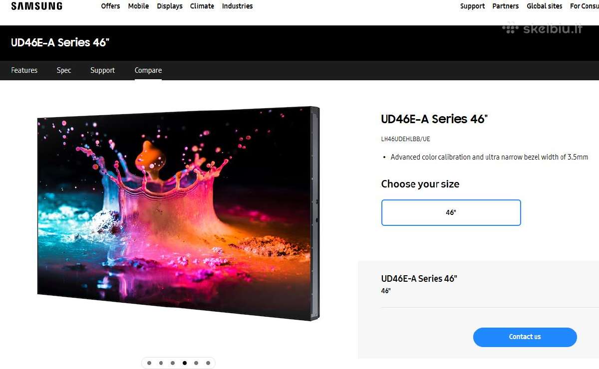 Samsung Ud46e-b profesionalūs Video Wall ekranai - nuotraukos Nr. 5