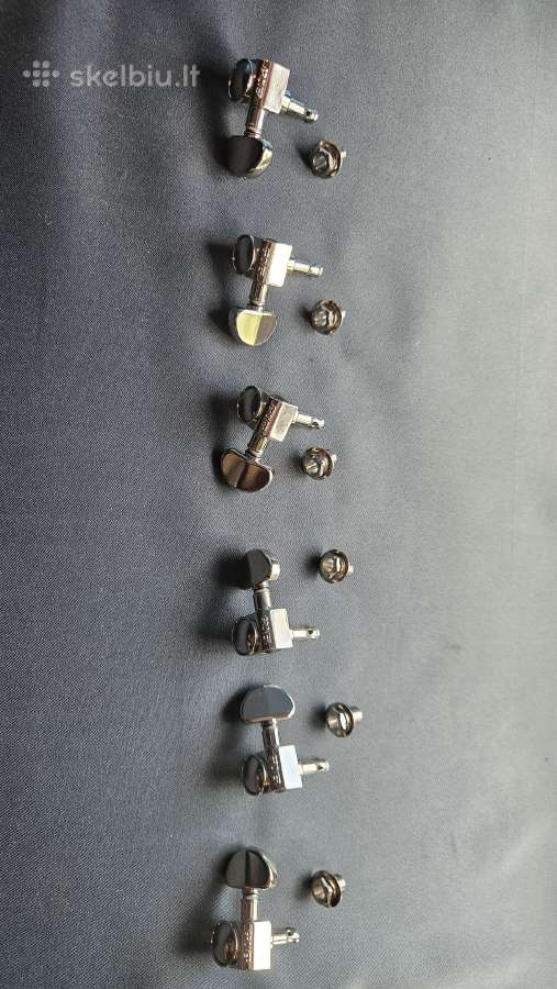 Grover Rotomatics (3l+3r, Nickel) Tuners (Gibson) - nuotraukos Nr. 12