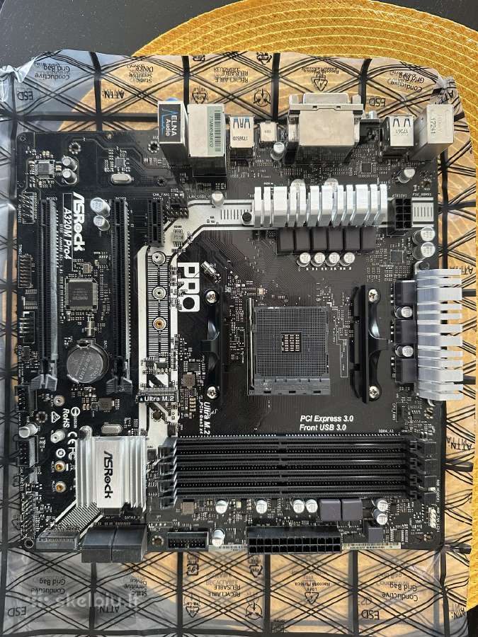 Ryzen 5 3600 + Asrock A320m Pro 4 motherboard - nuotraukos Nr. 2