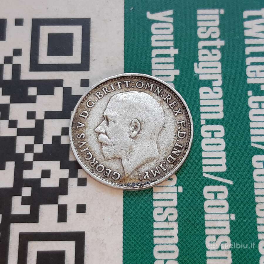 Didžioji Britanija 3 pensai sidabras 1920 - nuotraukos Nr. 2