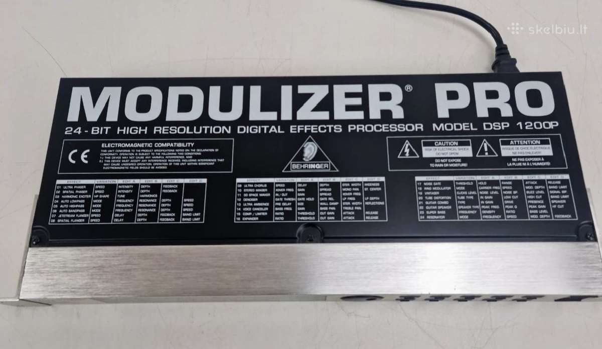 Behringer Dsp 1200p Modulizer Pro - nuotraukos Nr. 2