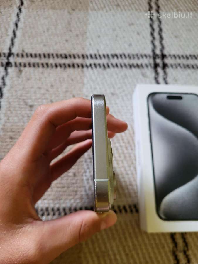 iPhone 15 Pro White Titanium - nuotraukos Nr. 5