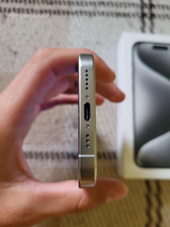 iPhone 15 Pro White Titanium - nuotraukos Nr. 7