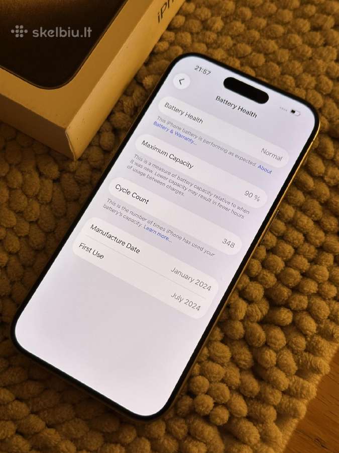 iPhone 15 Pro 128gb - nuotraukos Nr. 6