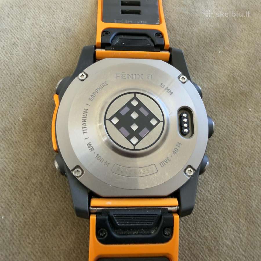 Garmin fenix 8 51mm Amoled Sapphire Titanium - nuotraukos Nr. 3