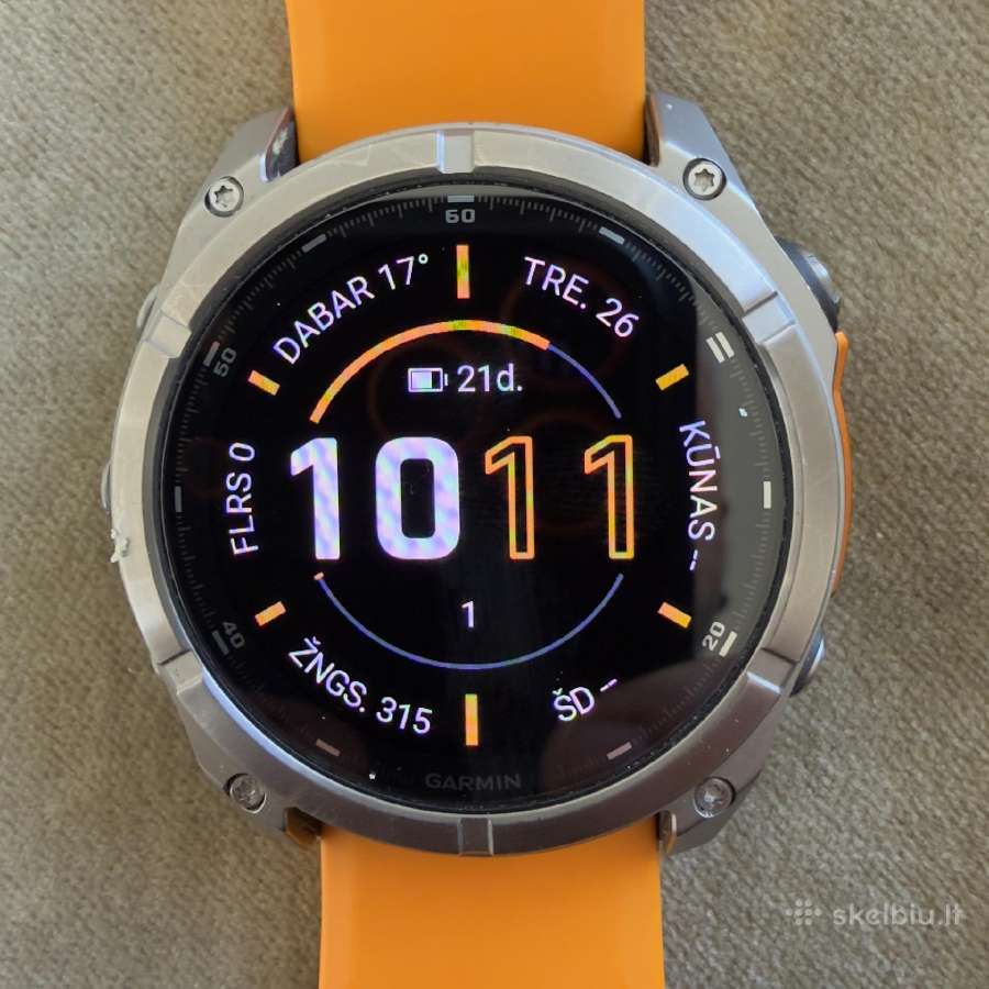 Garmin fenix 8 51mm Amoled Sapphire Titanium - nuotraukos Nr. 4