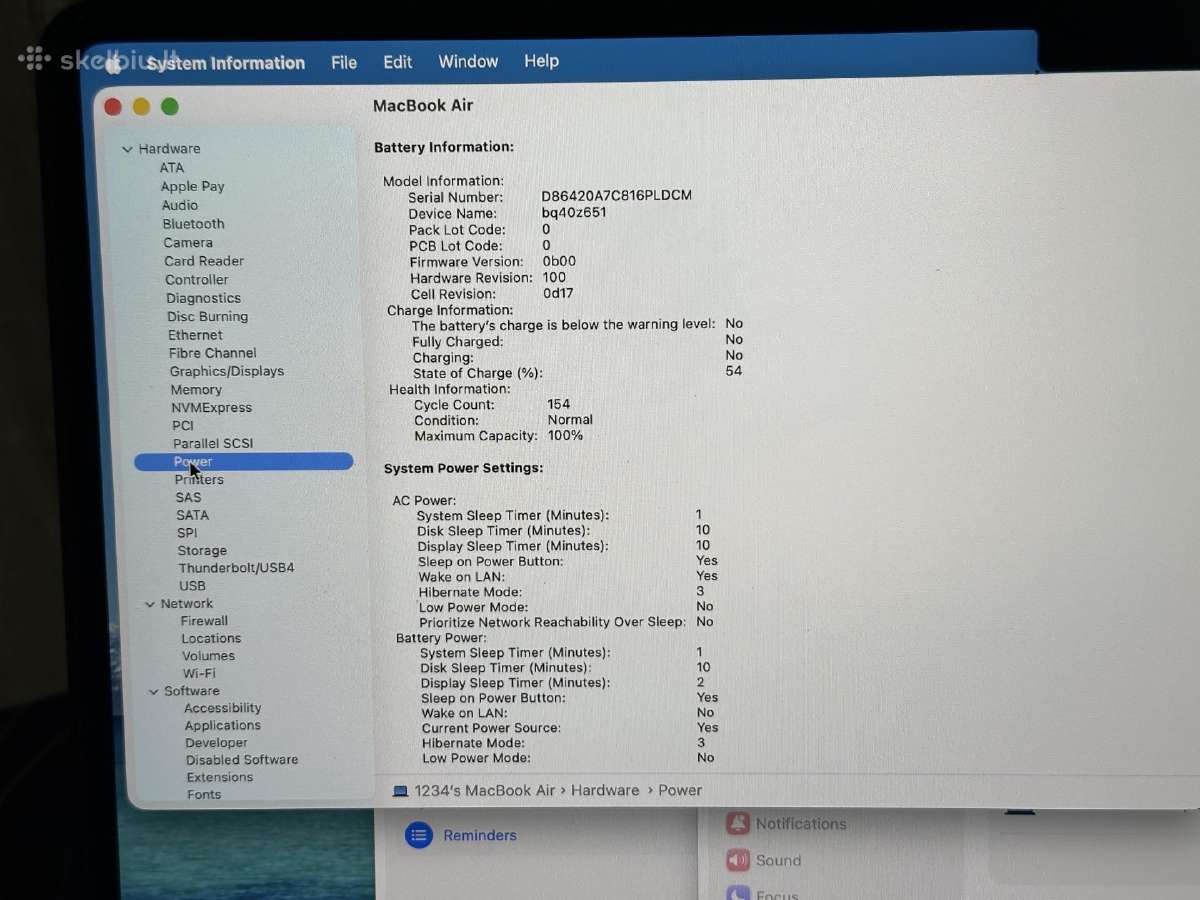 MacBook Air 15 M3 / 8gb / 256gb - nuotraukos Nr. 6