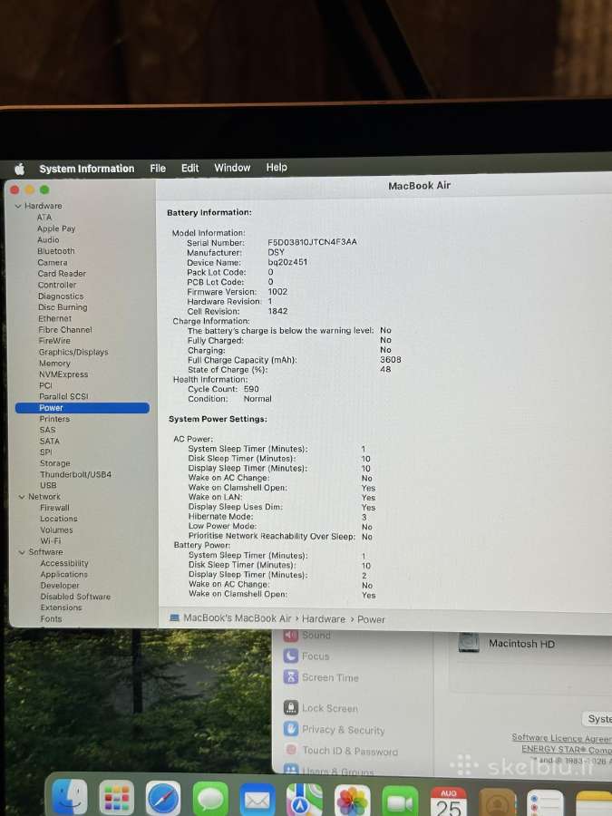 MacBook Air 13 i5 / 8gb / 256gb - nuotraukos Nr. 5
