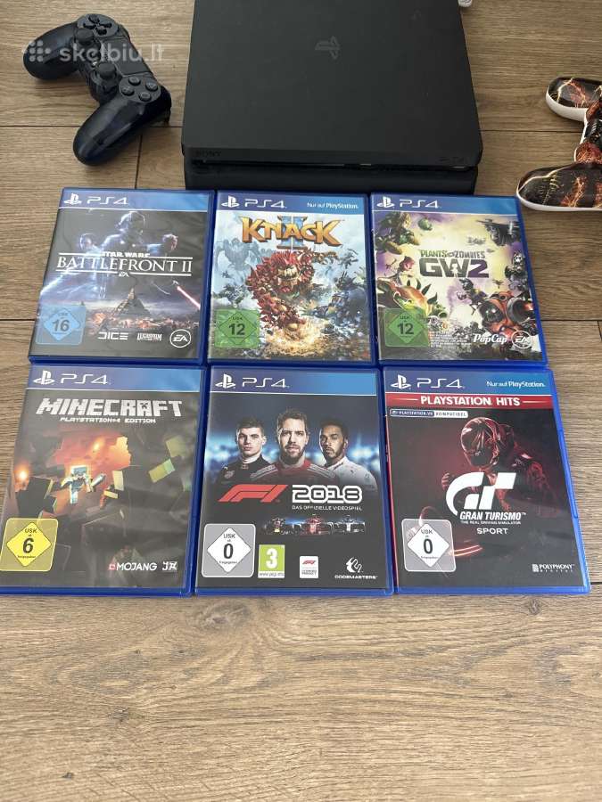 Ps4 slim 1tb + du pulteliai - nuotraukos Nr. 2