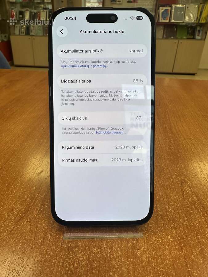 Apple iPhone 15 Pro 512 GB (naudotas) - nuotraukos Nr. 2
