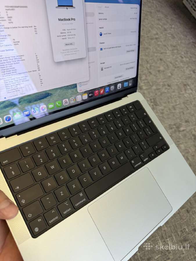 MacBook pro 14 m3 max / 36ram / 1tb / 100% / 2024 - nuotraukos Nr. 3