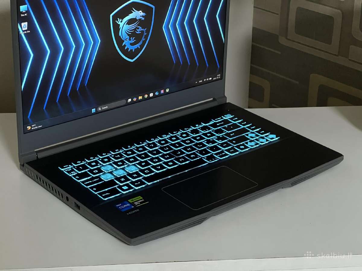 Parduodamas Msi Thin su Rtx 4050, I5-13k, 144hz. - nuotraukos Nr. 3