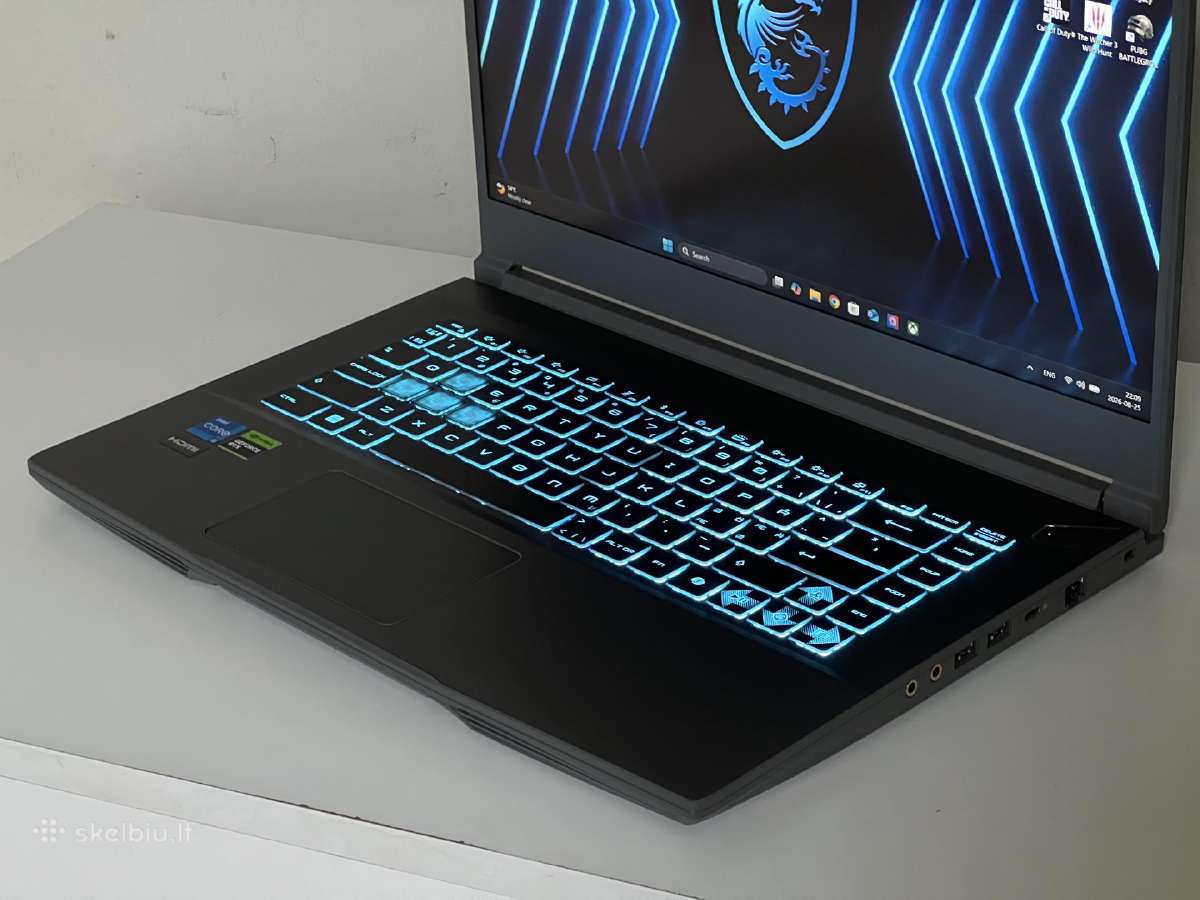 Parduodamas Msi Thin su Rtx 4050, I5-13k, 144hz. - nuotraukos Nr. 4