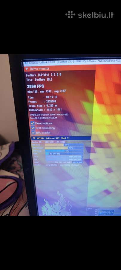 Geforce Rtx 3060 Ti Eagle Oc 8g (Rev. 2.0) Gpu - nuotraukos Nr. 10