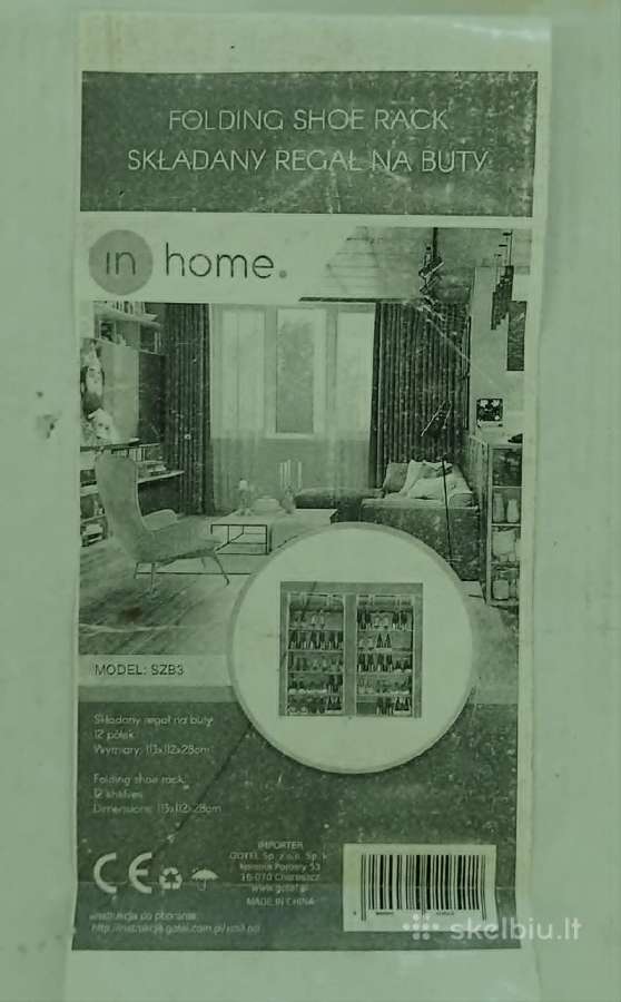 Batų lentyna-spinta „In Home Szb3“ medžiaginė - nuotraukos Nr. 2