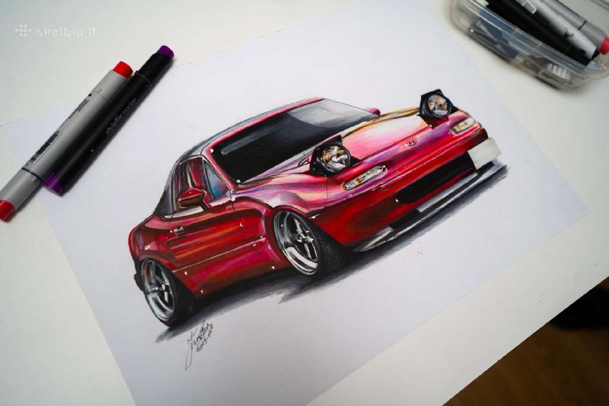 Personalizuoti automobilių piešiniai - nuotraukos Nr. 8