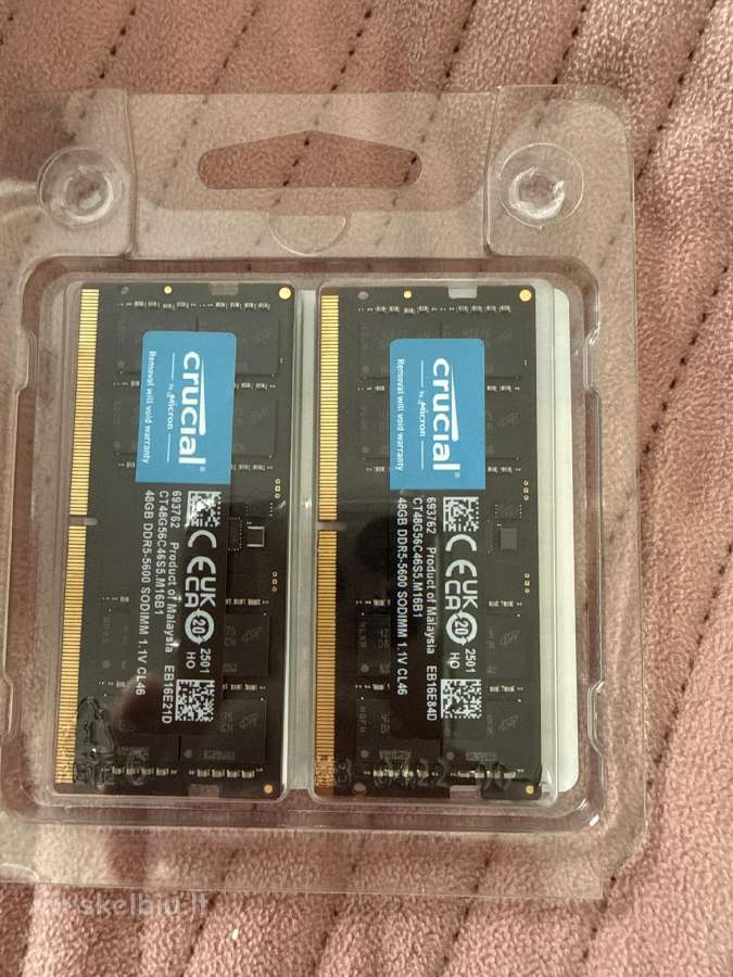 Crucial 96gb (2x48gb) Ddr5-5600 Sodimm - nuotraukos Nr. 2