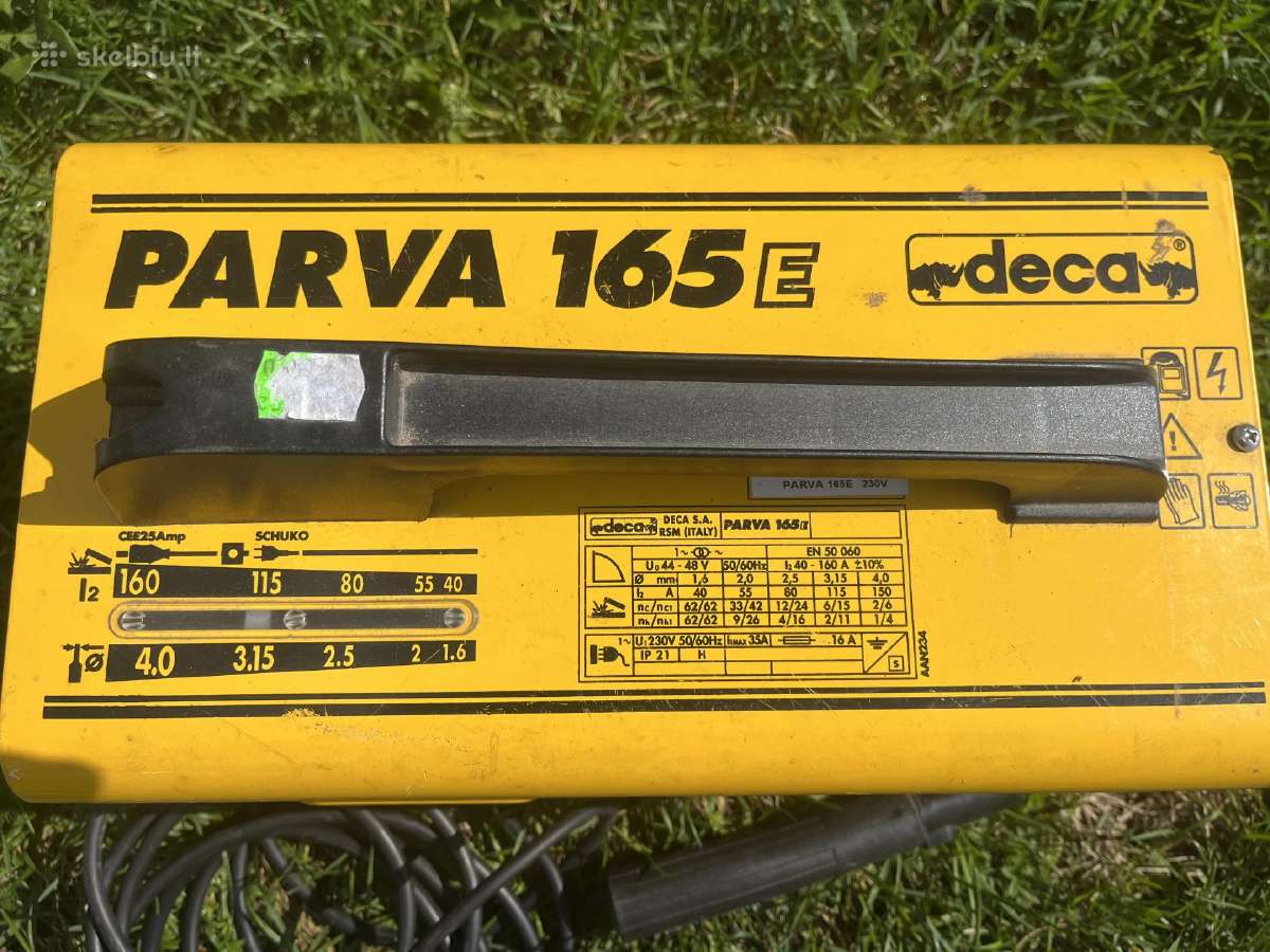 Parva 165e Deca suvirinimo aparatas - nuotraukos Nr. 2