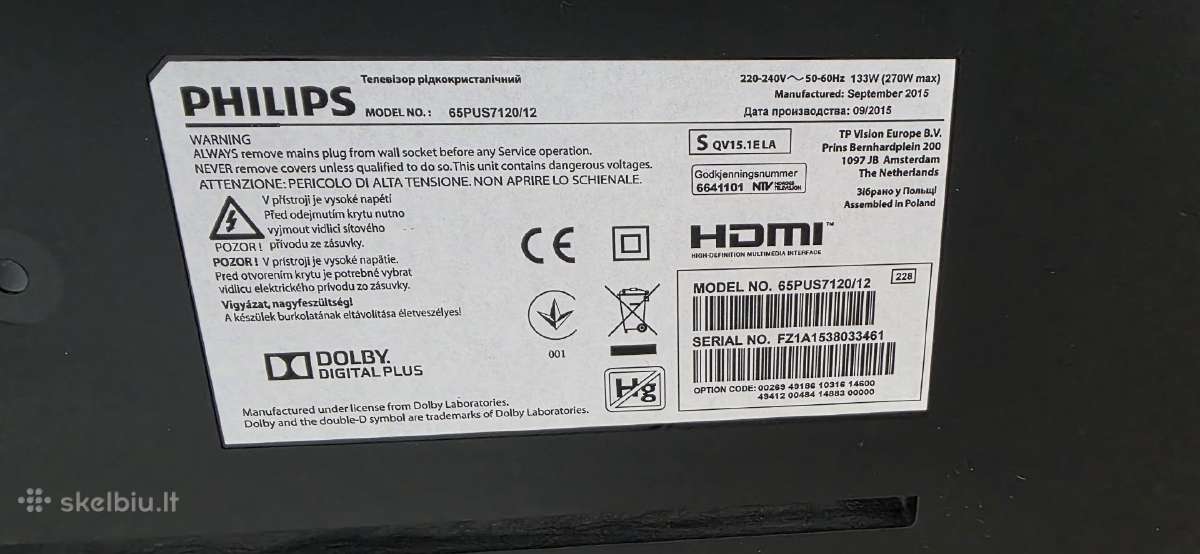 Philips 65pus7120 - nuotraukos Nr. 4